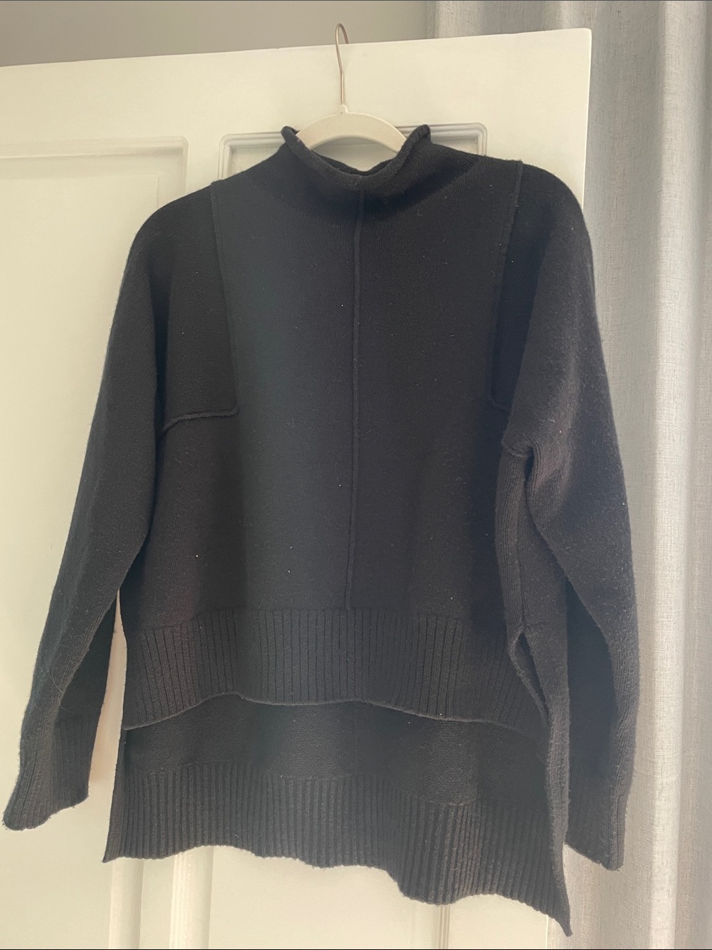 Banana Republic Black Mock Turtleneck Sweater xs